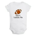 thumbnail image 1 of Don't Fumble Me Funny Rompers For Babies, Newborn Baby Unisex Bodysuits, Infant Jumpsuits, Toddler 0-12 Months Kids One-Piece Oufits (White, 0-6 Months), 1 of 4