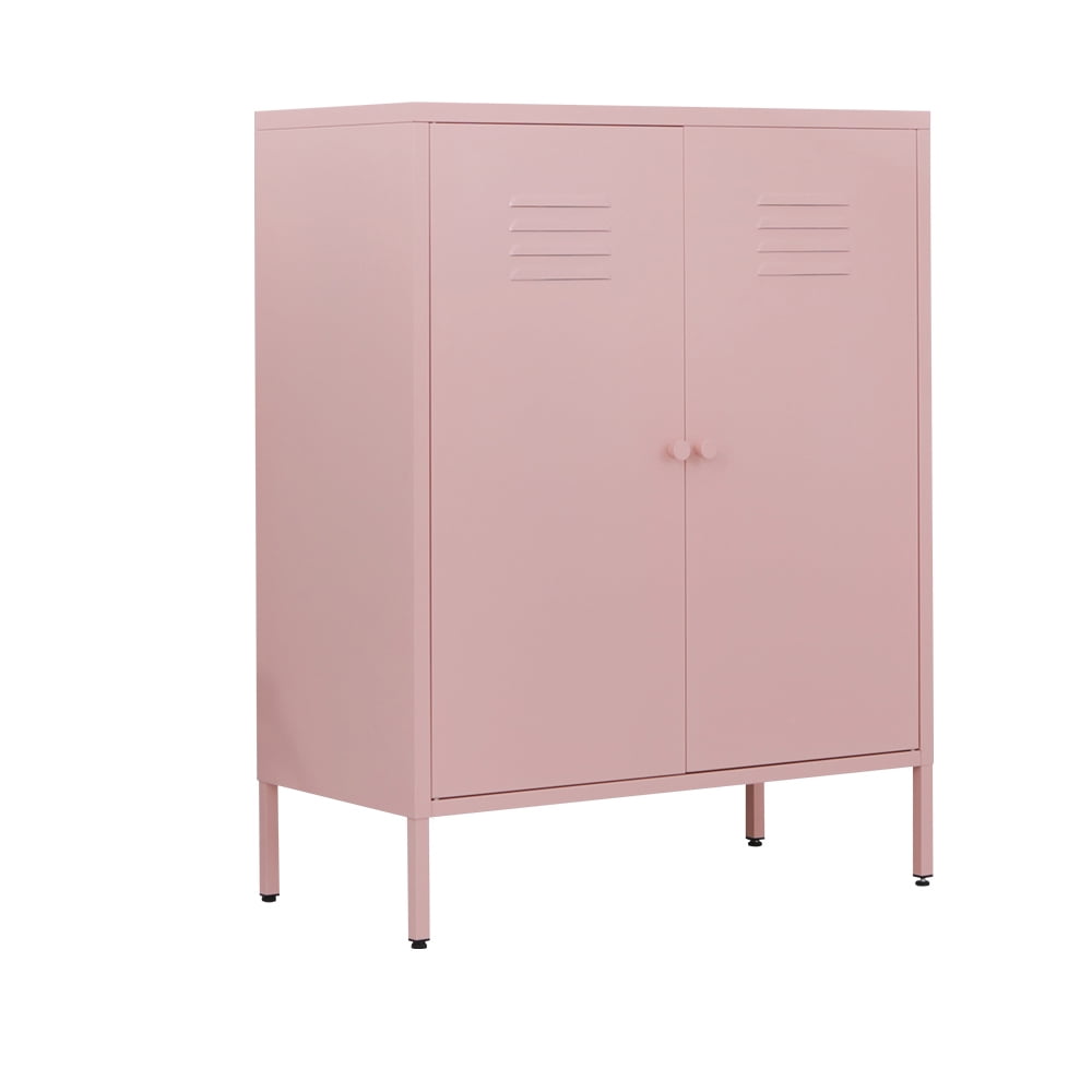 Fumedo Metal Cabinet,Metal Locker Storage Cabinet with 2 Doors and Adjustable Shelves