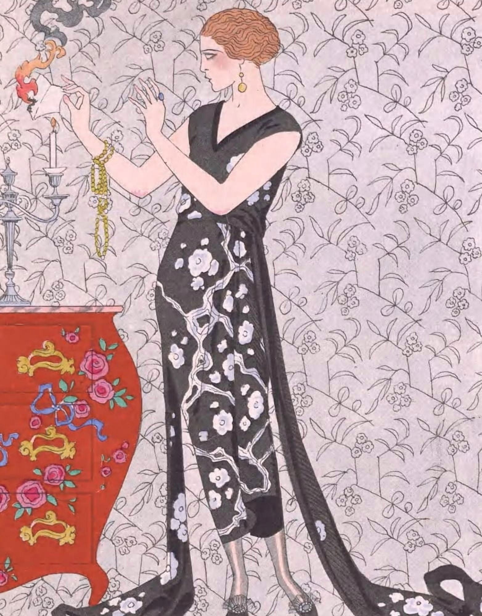 Fumee Canvas Art - George Barbier (18 x 24)