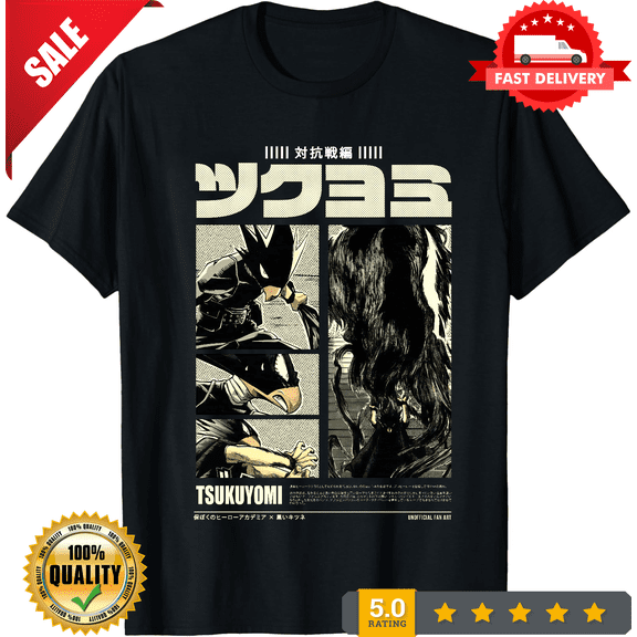 Fumikage Tokoyami T-shirt Manga Strip My Hero Academia Anime Gift Shirt All Size, LIMITED EDITION-TH65621