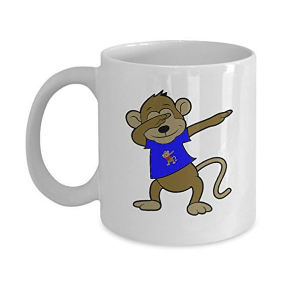 Monkey 11 oz Coffee Mug - Pet Lover Gift Idea White Ceramic