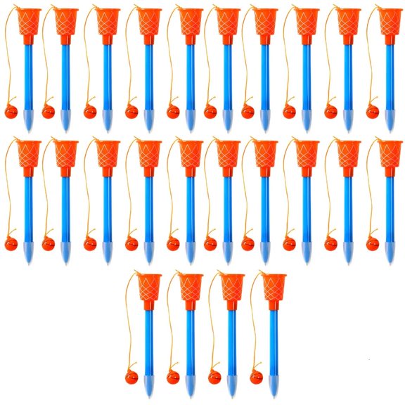 Fun 24 Basketball Rim Shaped Ballpoint Pens Ideal For Party Handouts And Activities