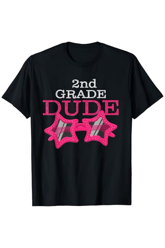 Fun 2nd Grade Dude Back to School Tee Parents Excited T-Shirt