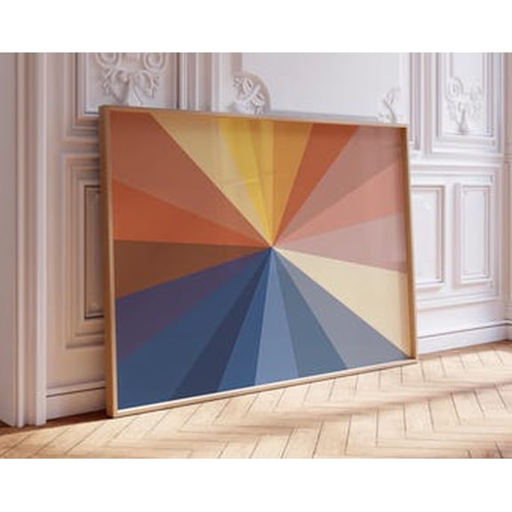 Fun Abstract Poster In Rainbow Colors, Poster Only