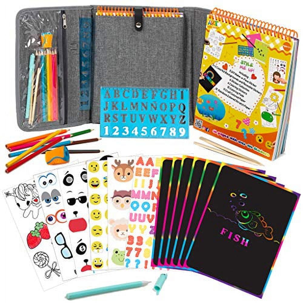 Craft-tastic All About Me Scratch & Sticker Journal - A2Z Science &  Learning Toy Store
