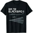 thumbnail image 1 of Fun American Military Aviation SR-72 Blackbird II In Action. T-Shirt, 1 of 5
