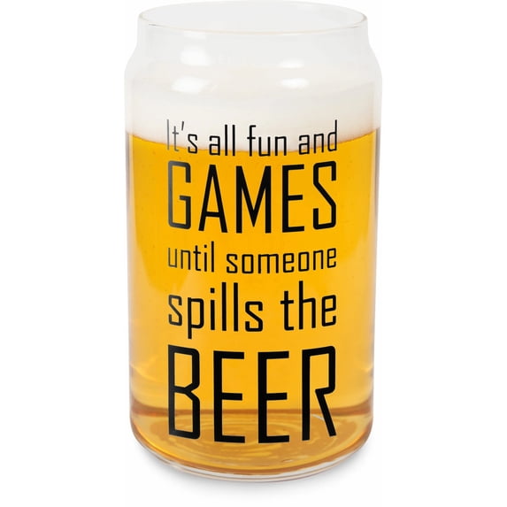 Fun And Games 16oz. Beer Can Glass Tea Light Holder