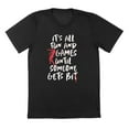 thumbnail image 1 of Fun And Games Humor Graphic Black Mens T-Shirt, 1 of 1