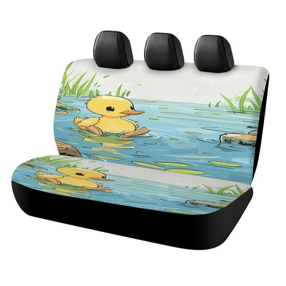 Fun And Playful Duck Car Rear Seat Cover Accessories Universal Fit Car Seat Covers Durable