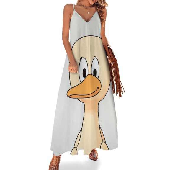 Fun And Playful Duck Sleeveless Dress Woman Fashion Long Dresses Women's Summer Suit Dress Summer 2025 Women