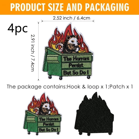 Fun Animal Embroidered Velcro Patches Set - Creative Decorative Patches for Backpacks, Hats, Lunch Bags, Vests, and Jackets