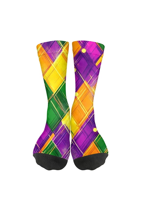 Fun Ankle Socks, Moisture-Wicking with Gripper Heel, Cute Sock for Teens, Gift Exchange, Themed Events & Adding Pop to Look G 1pcs