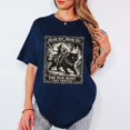 thumbnail image 1 of Fun Aunt Knight Riding Black Cat T-Shirt, Hear Ye Fun Aunt Has Arrived Tee, Funny Auntie Cat Meme Shirt Multicolor, 1 of 4