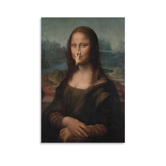 Fun Bathroom Wall Art Decor - Pinch Your Nose - Famous Paintings Toilet Vintage Canvas Poster Picture Print Canvas Poster Wall Paint Art Posters Decor Modern Home Artworks Gift 12x18inch(30x45cm)