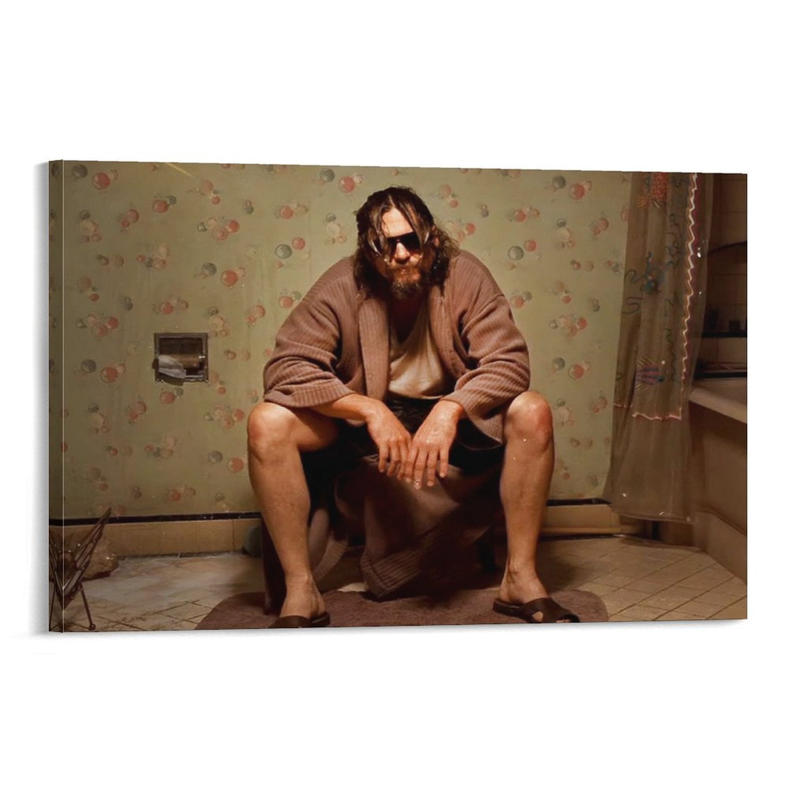 Fun Bathroom Wall Decor Art The Big Lebowski Movie Poster Canvas Print ...