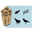 thumbnail image 1 of Fun Birds Tracks Feather Rubber Stamp Set for Scrapbooking Crafting Stamping - Mini 1/2 Inch, 1 of 7