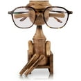 thumbnail image 1 of Fun Birthday Gift Ideas Handcrafted Wooden Reading Glasses Stand Spectacle Stand or Eye Glass Holder Wooden Tabeltop Display Stand 7.5 Inches Anniversary Housewarming Gifts For Men Women Him Her, 1 of 5