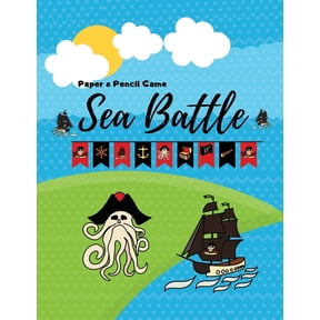 Fun Board Games Sea Battle Paper & Pencil Game: Hours of brain-boosting entertainment for adults and kids, Book 2, (Paperback)