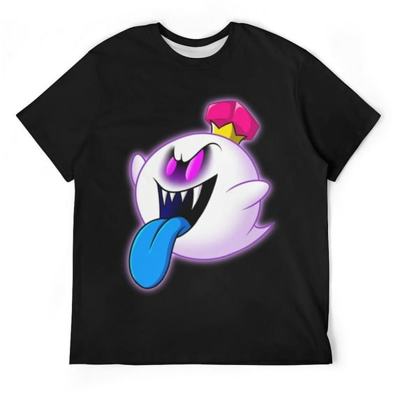 Fun Boo Luigi's Mansion Unisex Short-sleeve Shirt For Men Women Novelty 3D Print T-Shirt Soft Comfortable Tee Shirts