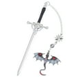 thumbnail image 1 of Fun Bookmark Featuring Sword & Dragon Charm, Interesting Imitation Gift Bookmark For Reading Enthusiasts, Teachers, And Book Lovers, Stationery Bookmark Crafted From Durable Metal, 1 of 4