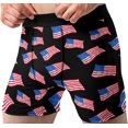 thumbnail image 1 of Fun Boxer Briefs for Men American Flags All Over Underwear, 1 of 7