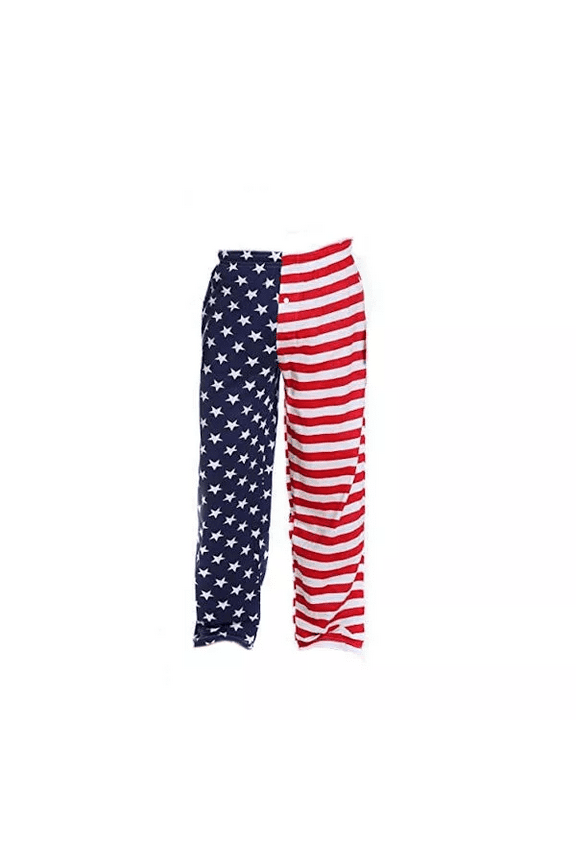 Men's American Flag Pajama Pant - XL