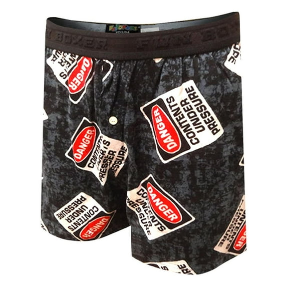 Fun Boxers Danger Contents - Pressure Mens Boxer Short, Danger Contents, Size: S