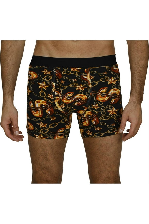 Mens Boxer Shorts, Male, Gold Plated, Size: M
