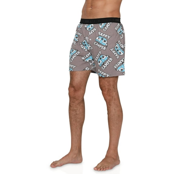 Fun Boxers Happy Camper Boxer Shorts for Men, Happy Camper, Size: S