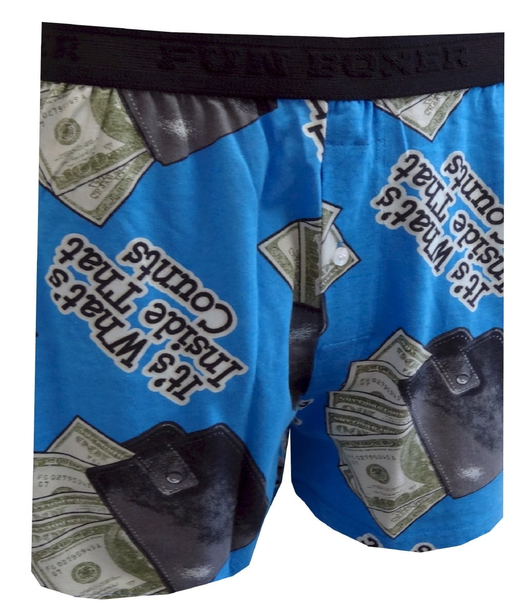 Fun Boxers Mens It's What's Inside (your wallet) That Counts Boxer ...