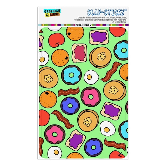 Fun Breakfast Foods Pattern Home Business Office Sign