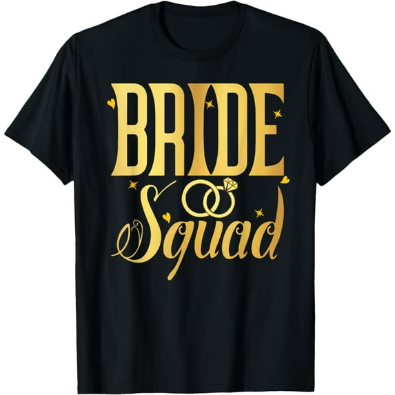 Fun Bride Squad Bachelorette Party Bridesmaid Bridal Shower T-Shirt