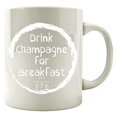 thumbnail image 1 of Brunch 11 oz Coffee Mug - Sparkling Wine Humor White Ceramic Gift, 1 of 4