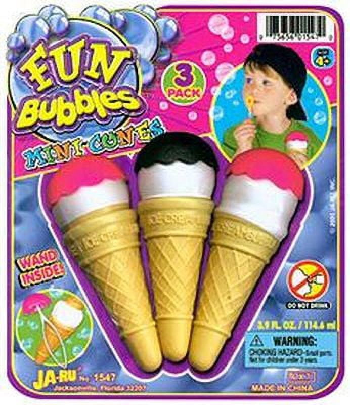 Fun Bubbles Mini Cone 3Pk - Walmart.com