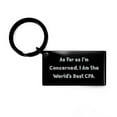 thumbnail image 1 of Fun CPA Gifts, As Far as I'm Concerned, I Am the World's Best CPA, Birthday Keychain For CPA from Team Leader, CPA keychain, Black keychain, Black gift ideas, Unique gifts for CPAs, Personalized CPA, 1 of 1