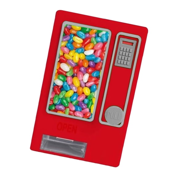 Fun Candy Vending Machine with Pull Design, Sweet Storage Container Toy for Children's Bedroom Decor & Treat Organization