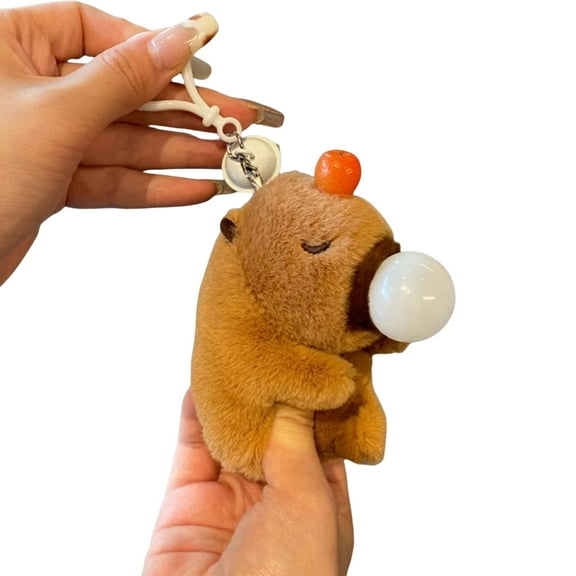 Fun Capybara Bubble Designs Keychain Squeeze Toy Keyring for Bag Purse Backpack