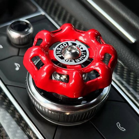 Fun Car Center Valve Decoration Car Interior Shift Knob Cover Gear Industrial Valve Switch Sticker Car Ornament