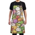 thumbnail image 1 of Fun Cartoon Fruit Chef Kitchen Apron with Pockets for Women Waterproof Aprons for Cooking Baking, 1 of 7