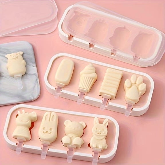 Fun Cartoon Ice Cream Mold & Cheese Stick Maker - Create Whimsical Homemade Popsicles & Snacks for Kids