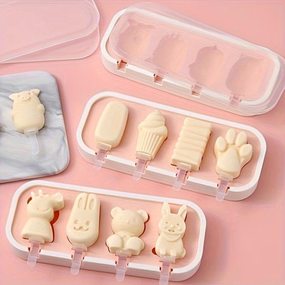 Fun Cartoon Ice Cream Mold & Cheese Stick Maker - Whimsical Popsicle and Snack Creation for Kids