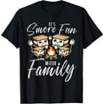 thumbnail image 1 of Fun Cartoon Marshmallow Campfire T-Shirt for Family Camping Adventures, 1 of 5