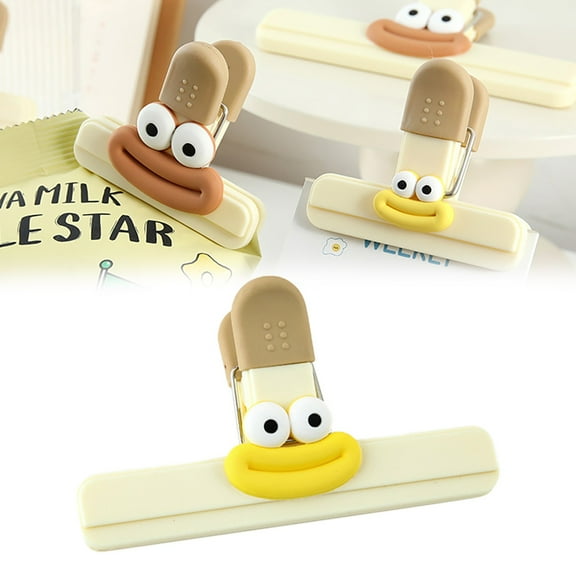 Fun Cartoon Proof Food Sealing Clips Fresh Keeping Clamp For Home For Snacks Fruits Chip Breads,Food Clips