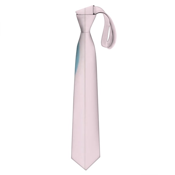 Fun Cartoon Sketch Men's Satin Necktie - Playful Kawaii Graffiti Design Wrinkle-Resistant Formal Tie for Grooms & Prom (58.3")