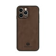thumbnail image 1 of Fun-Casery Compatible with iPhone 13 Pro Case,Luxury PU Leather Anti-Slip Anti-Fingerprint Camera Lens Protection Soft Shockproof Cover Phone Case,Brown, 1 of 9