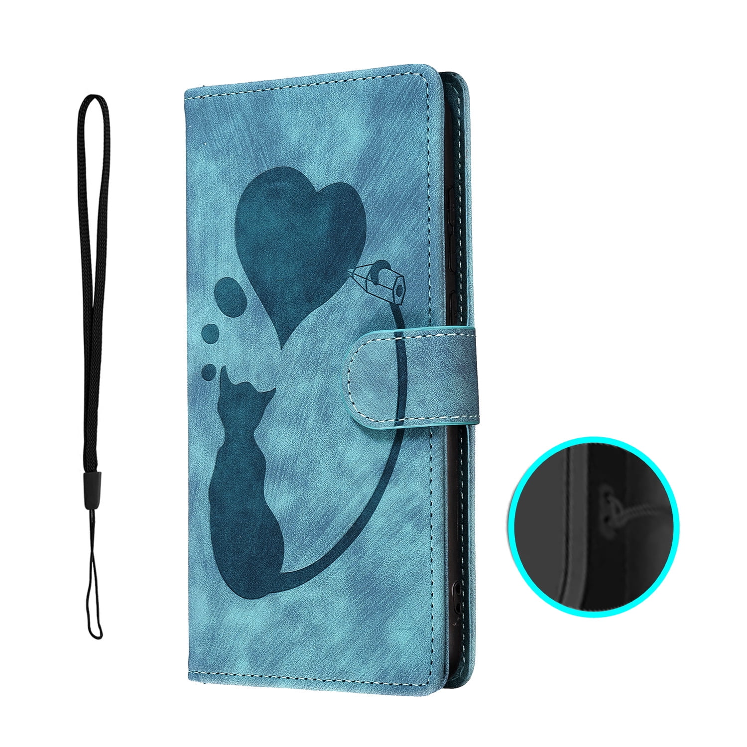 FunCasery iPhone 13 Pro Max Case Wallet for Women with Card Holder