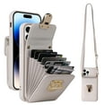 FunCasery for iPhone 13 Pro Max Wallet Case with Card Holder for Women