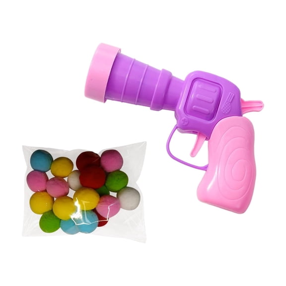 Fun Cat Ball Launcher Toy with Soft Plush Pompoms,Silent Interactive Shooting Toy for Kittens and Adult Cats to Relieve Boredom and Encourage Active Play - L