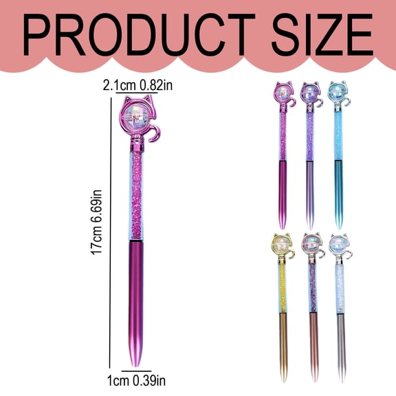 Fun Cat Design Ballpoint Pen Smooth Writing for Desk Accessory and Use