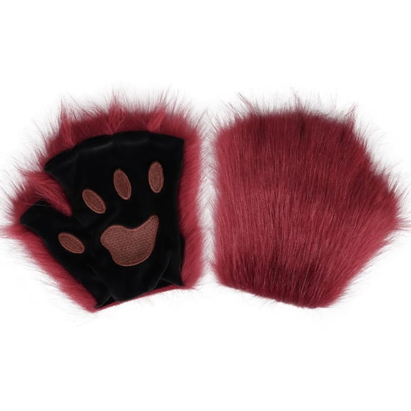 Fun Cats Paws Gloves Stretchy Comfortable ForC0sp1ayHalloween Fursuit